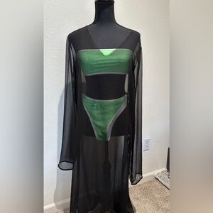 Nwt Pretty little thing Sheer Black Cover-Up